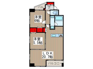 ＡＸＩＳ別所の物件間取画像